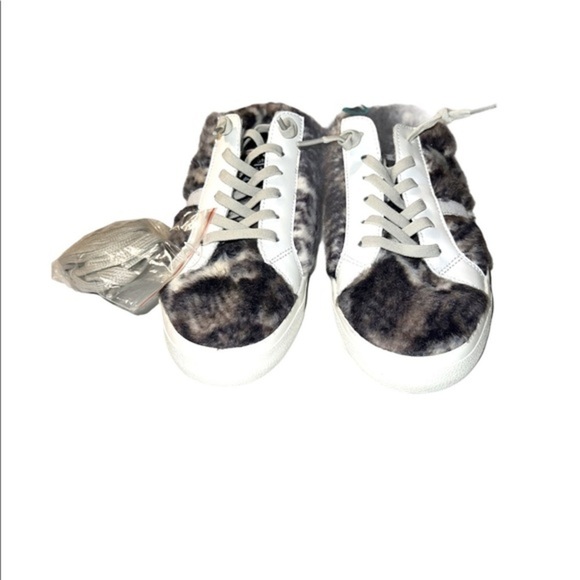 Vintage Havana Sneakers Clogs Snuggle Sherling Texture Snake Fleece Leather NEW - Picture 3 of 5